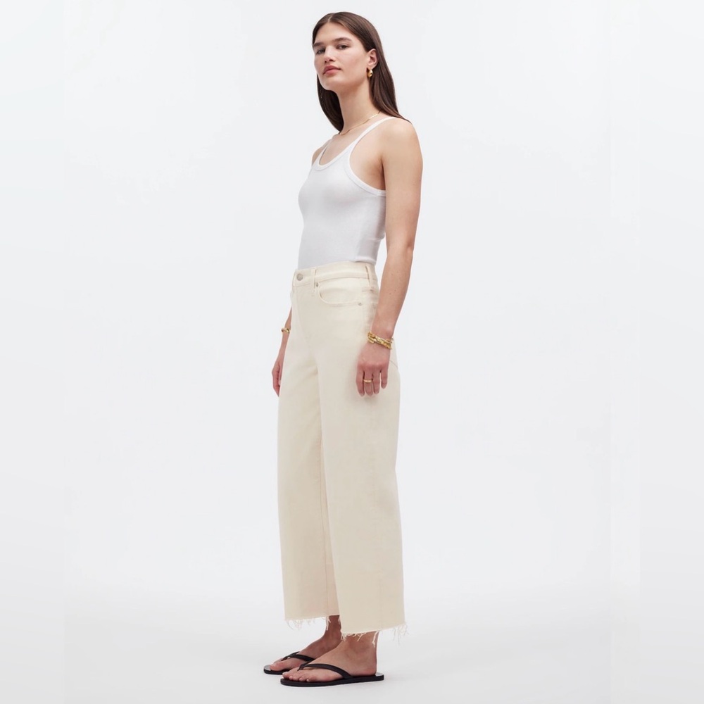 Madewell Women's The Perfect Vintage Wide-Leg Crop Jean Vintage Canvas 31 - Picture 3 of 14